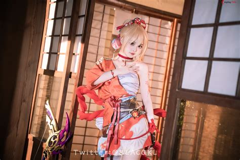 Yoimiya cosplay by BLACQKL Genshin Impact